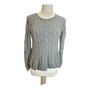 Peruvian connection Cable Knit cotton top